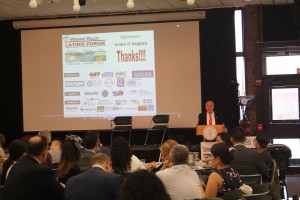 NYS Comptroller, Thomas P. DiNapoli gives the keynote speaker at the Latino