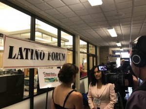 TV Interview at the Latino Forum